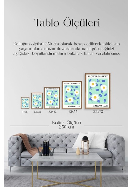 Çiçek Ahşap Çerçeveli Tablo indirimleri