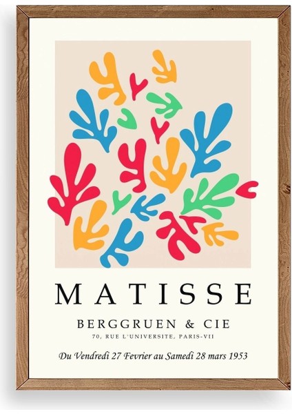 Modern Ahşap Çerçeveli Tablo