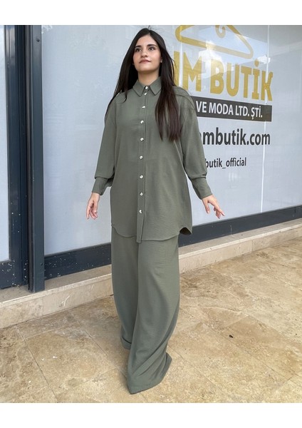 Ayrobin Kumaş Düğmeli Tunik