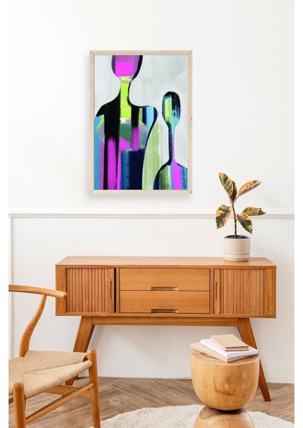 Soyut Ahşap Çerçeveli Tablo modelleri