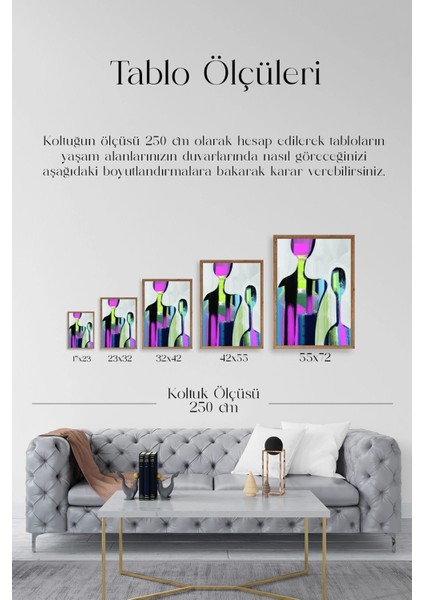 Soyut Ahşap Çerçeveli Tablo indirimleri