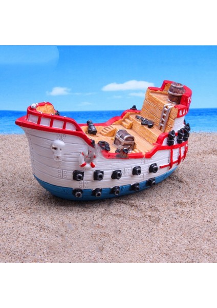 Korsan Teknesi 14 cm Hediyelik Dekoratif Süs