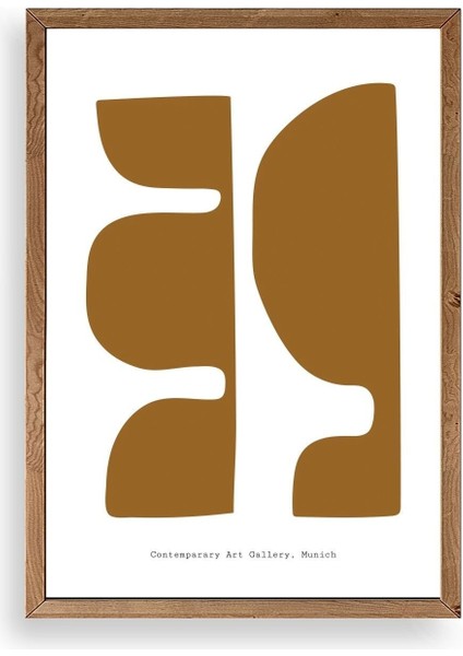 Soyut Ahşap Çerçeveli Tablo