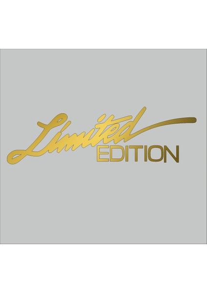 Limited Edition Sticker Araba Motorsiklet Oto Pc Sticker 20CM*4,5CM Metalik Gold