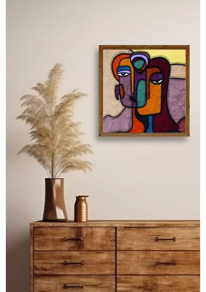 Soyut Kadın Ahşap Çerçeveli Tablo fiyatları