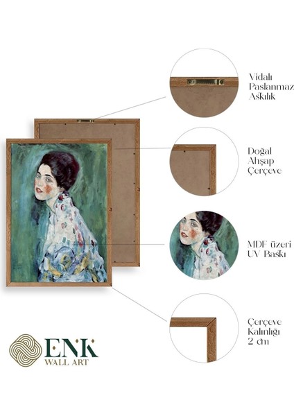 Gustav Klimt Ahşap Çerçeveli Tablo fırsatları