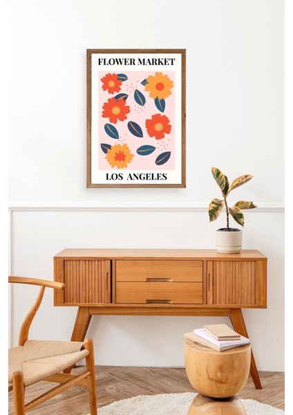 Çiçek Ahşap Çerçeveli Tablo modelleri