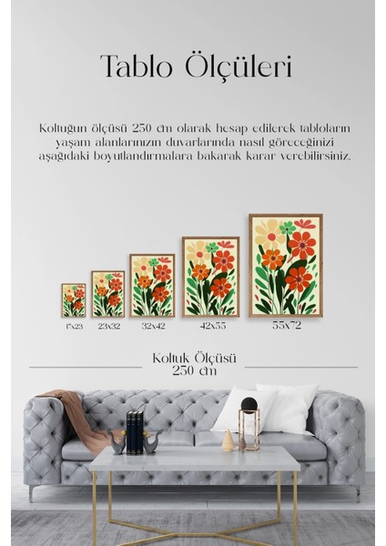 Çiçek Ahşap Çerçeveli Tablo indirimleri