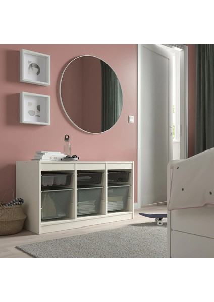 Trofast Saklama Ünitesi Beyaz Koyu Gri Açık Yeşil Gri 99 x 44 x 56 cm modelleri