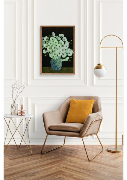 Çiçekler Ahşap Çerçeveli Tablo fiyatları