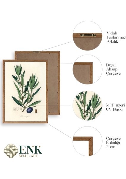 Yaprak Ahşap Çerçeveli Tablo fırsatları