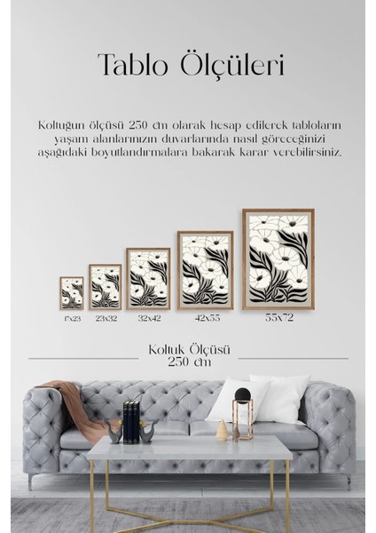 Çiçek Ahşap Çerçeveli Tablo indirimleri