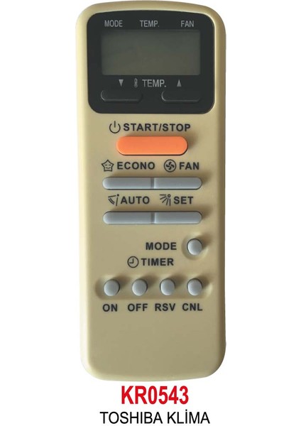 Toshıba Klima Kumanda fiyatları