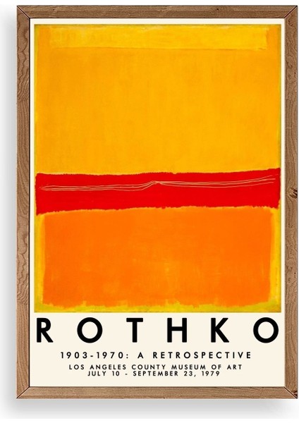 Rothko Ahşap Çerçeveli Tablo