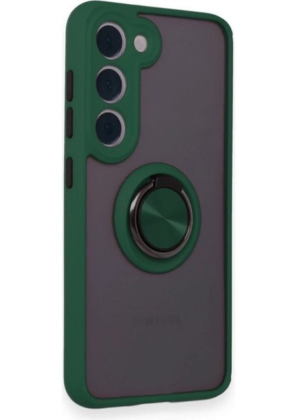 Samsung Galaxy M15 Kılıf Montreal Yüzüklü Silikon Kapak - YEŞIL-(5796) - M439R484-K46439 fiyatları