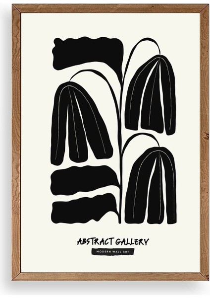 Çiçek Ahşap Çerçeveli Tablo