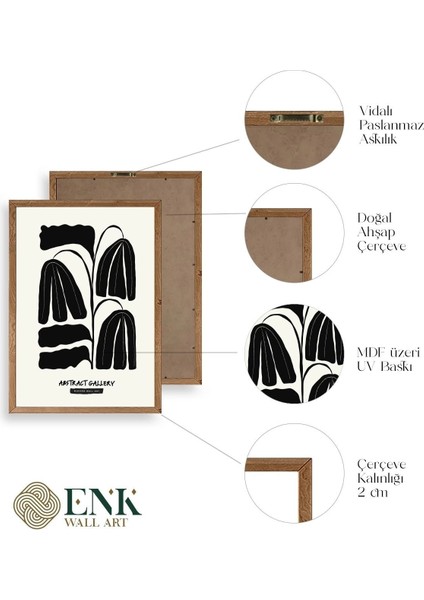 Çiçek Ahşap Çerçeveli Tablo fırsatları