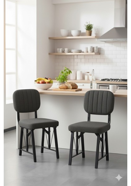 Elfin 70X110CM Sabit Efes Yemek Masası, Yemek Masası Takımı, Mutfak Masası, 4 Antrasit Sandalye fiyatları