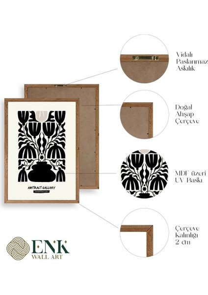 Çiçek Ahşap Çerçeveli Tablo fırsatları