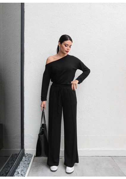 Kayık Yaka Modal Eşofman Takım