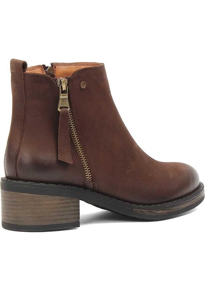 Kadın Kahverengi Çift Fermuarlı Nubuk Deri Bot fırsatları