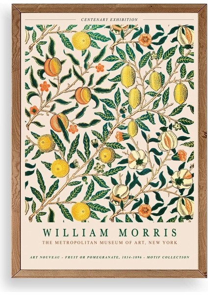 William Morris Ahşap Çerçeveli Tablo