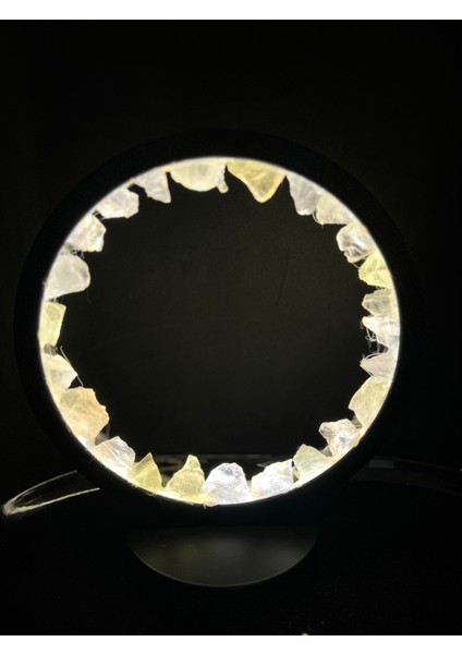 Kristal Kuvars Zen Çemberi Lamba