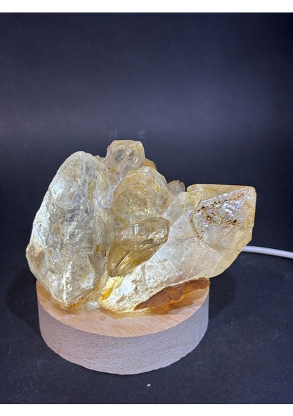 Kristal Kuvars Doğaltaş Huzur Lamba