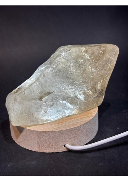 Kristal Kuvars Doğaltaş Huzur Lamba