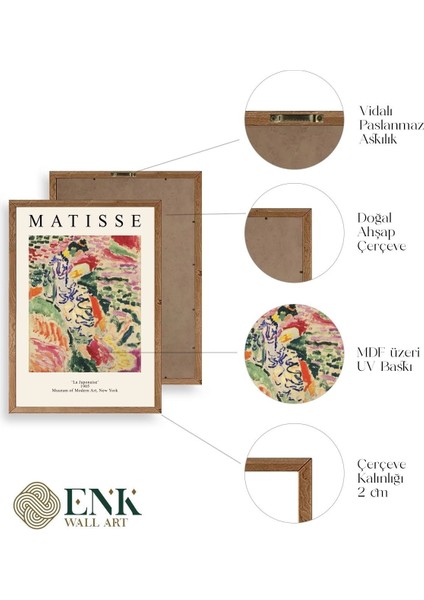 Matisse Ahşap Çerçeveli Tablo fırsatları