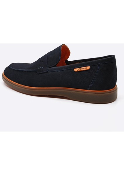 Nubuk Deri Erkek Günlük Ayakkabı Lacivert 9942 indirimleri
