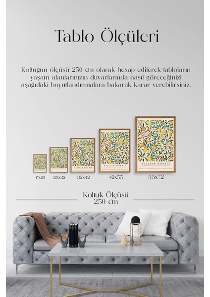 William Morris Ahşap Çerçeveli Tablo indirimleri