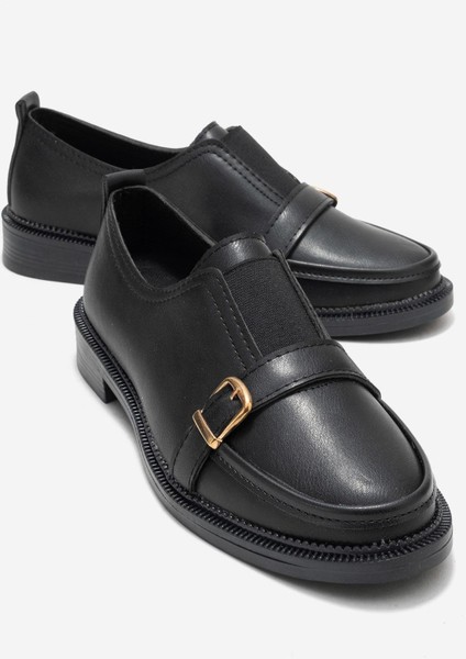 Lastikli Günlük Kadın Ayakkabı Siyah