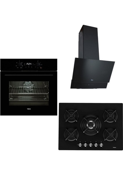 Siyah Ankastre Set ( Hak 625 Bk Börekşefim - Atv 60 Siyah - Teka Hf Lux 70 5g Aı Al Tr Cı Ankastre Ocak )