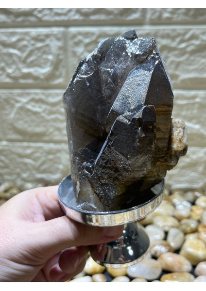 Morion Kuvars Doğaltaş Özel Stantlı fiyatları