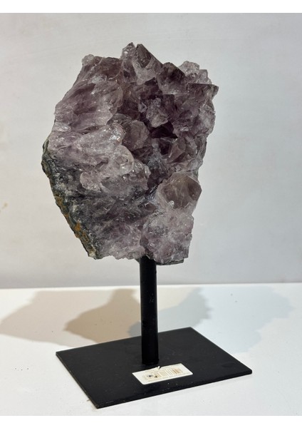 Brezilya Ametist Doğaltaş Siyah Demir Stantlı