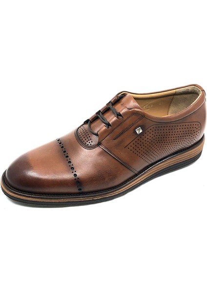 Taba Hakiki Deri Bağcıklı Erkek Ayakkabı 1560 45