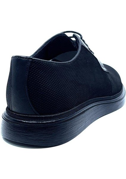 Siyah Nubuk Deri Bağcıklı Erkek Ayakkabı 9125 983 46 indirimleri