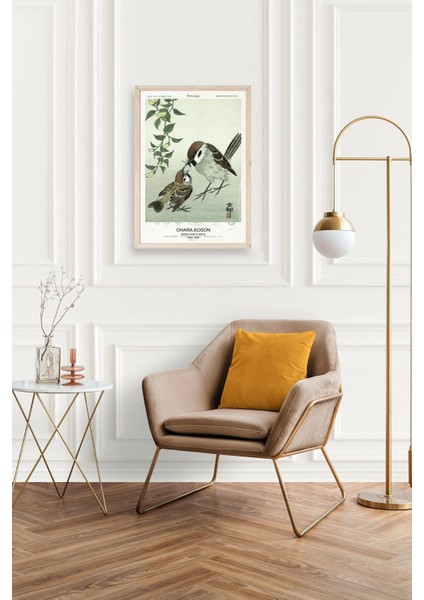 Kuşlar Ahşap Çerçeveli Tablo fiyatları