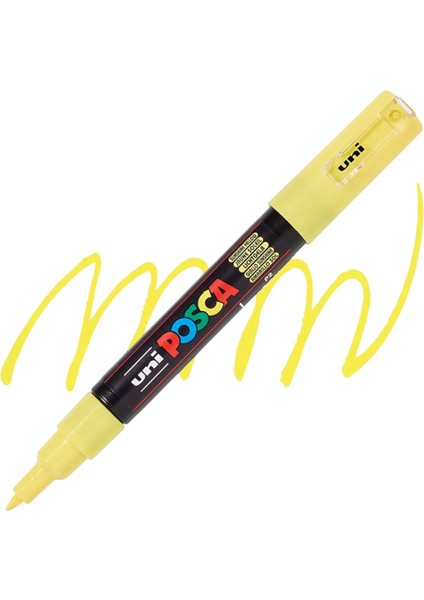 Uniball Posca 0.7 Su Bazlı Boyama Markörü Güneş Sarısı - (Uni-Pc-1m ) (N)