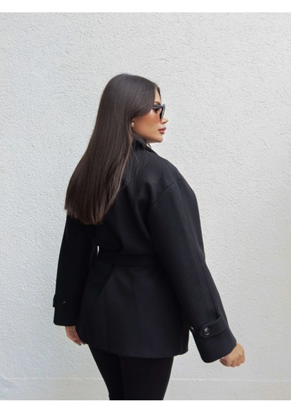 Bağlamalı Kısa Kaşe Kaban indirimleri