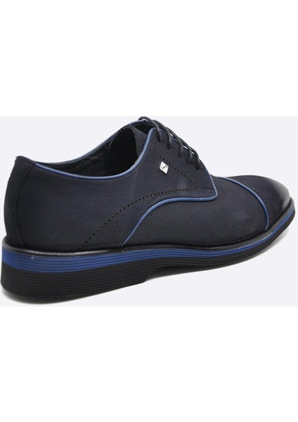 Hakiki Deri Lacivert Günlük Erkek Ayakkabı 2960 49 44 fırsatları