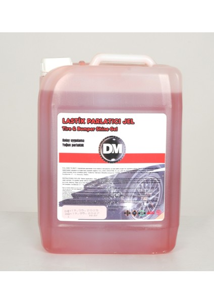 Oto Lastik parlatıcı jel 5 lt
