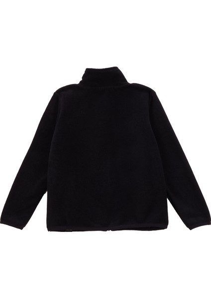 Siyah Erkek Çocuk Dik Yaka Relaxed Polar Sweatshırt J5WB-SWT7702 fiyatları