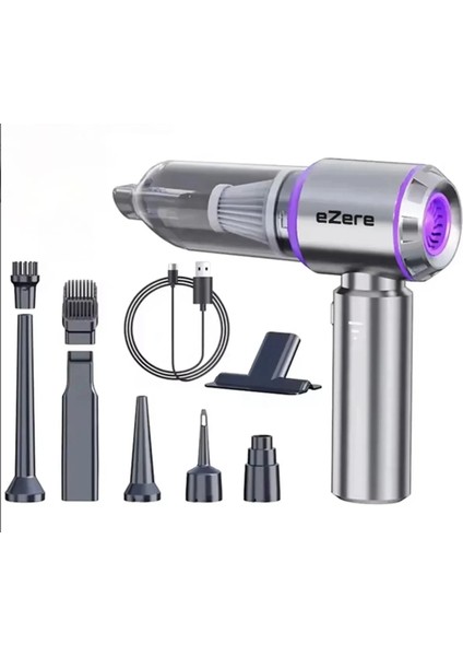 Turbo 16000 Pa Emiş Gücü Çantalı Üfleme Özellikli Araba Süpürgesi Araç Ev Kullanımı Uzun Şarj Süresi indirimleri