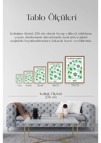 Çiçek Ahşap Çerçeveli Tablo indirimleri