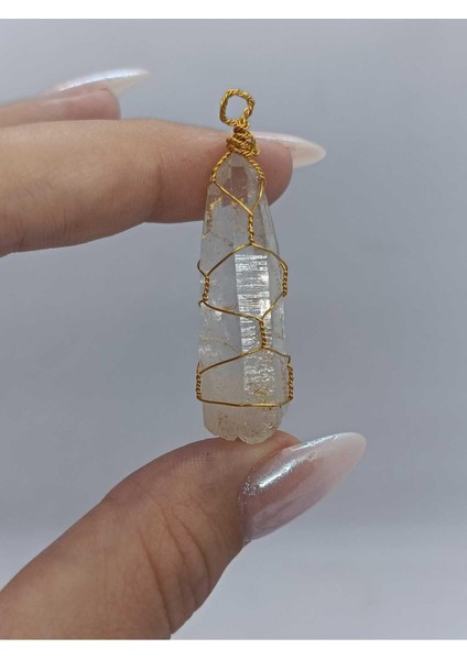 Krıstal Kuvars Kolye Ucu Doğaltaş fiyatları