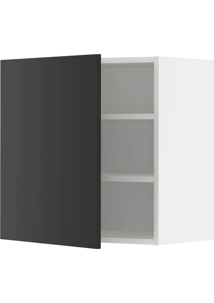 Metod Mutfak Duvar Dolabı Nıckebo Mat Antrasit Koyu Gri 60X60 cm 1 Kapaklı