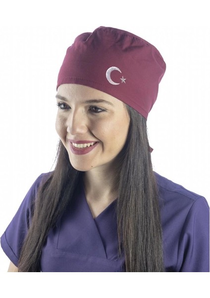 Ay Yıldız Bone - 114 Bordo