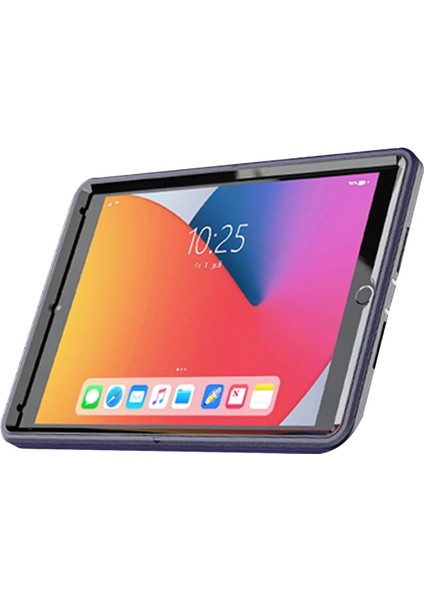 iPad 10.2 (7.nesil) Kılıf Hand Strap Tablet Kılıfı - LACIVERT-(5796) - M375R659-K47375 modelleri